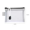 Transparent Nylon Mesh Pencil Pouch Toiletry Carry Pouch Portable Organizer Sticker Tape Accessories