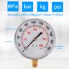 TS-Y91 Large 90mm Dial Oil Gas Pressure Gauge 0-300 PSI/0-2000 KPA Range Dual Scale Water Pressure Gauge