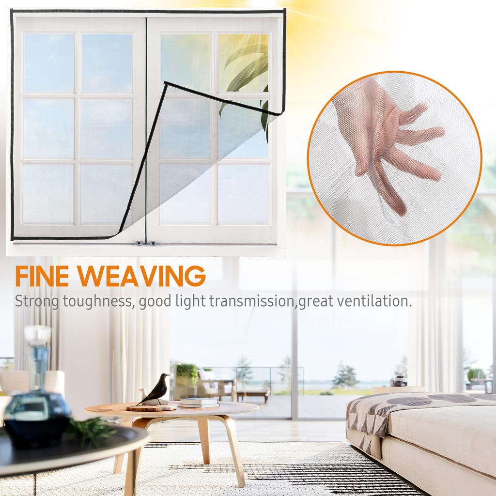 Оконная ширма своими руками с самоклеящимися лентами, бытовая москитная сетка, москитная сетка, москитная сетка