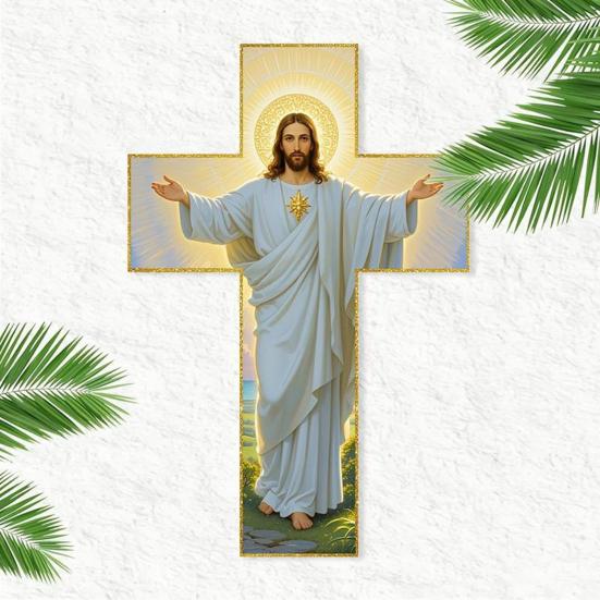 Иисус Христос Настенное украшение 2D Плоский акрил Савио Спальня Настенный подвес Христианское религиозное украшение