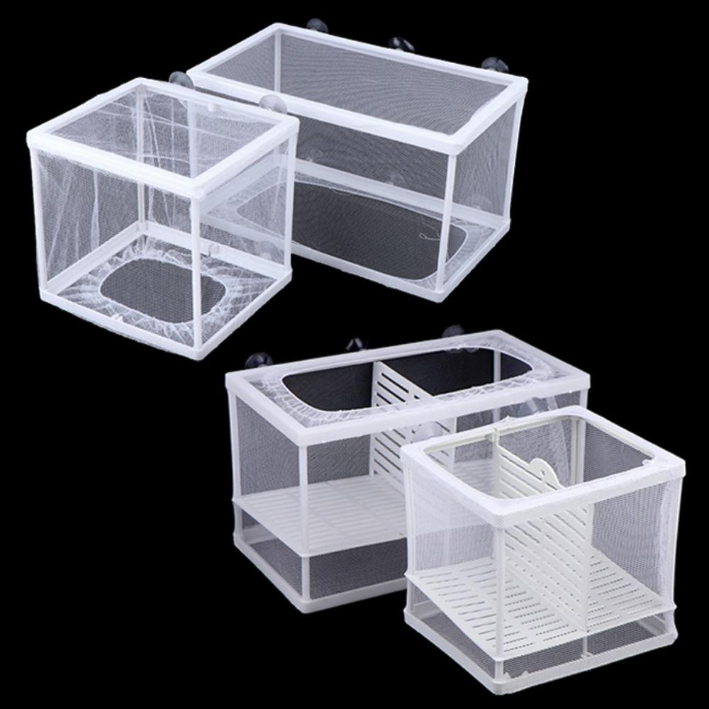 Useful Double Net Breeding Isolation Box Hatchery Aquarium Incubator Breeder Grow Seed Holder