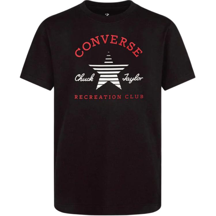 Converse GO TOREC Клубная футболка Унисекс Черная 10025912-A02
