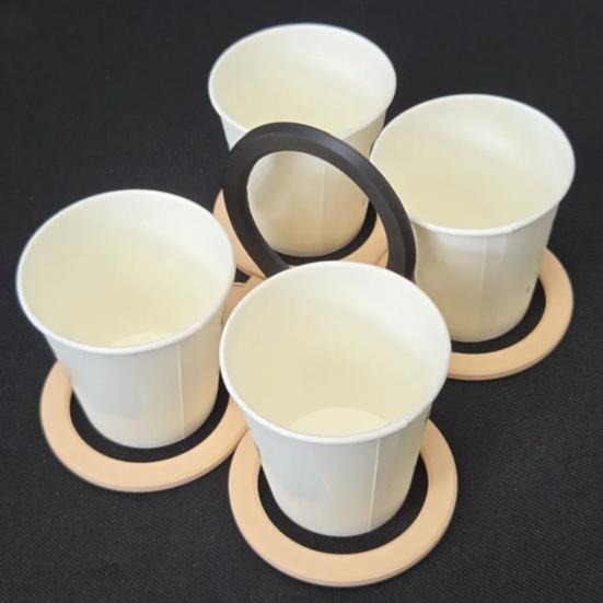 Складной поднос для напитков Бабочка на 4 стакана, многоразовый держатель для стаканов, портативный держатель для стаканов для кофе, чая, пива, вечеринок