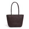 Vegetable Basket Leather Women's Bag, Single-shoulder Tote Bag, Hand-woven Bag, Hand-held, Personalized and Trendy Underarm Bag