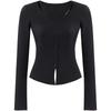 Women's V-Neck Waist-Cinching Knit Sweater