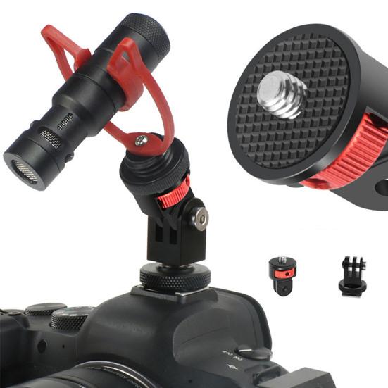 Крепление для штатива камеры для адаптера GoPro, регулировка на 360 градусов, адаптер для винтов 1/4-20 для GoPro Hero12/11 для Insta360