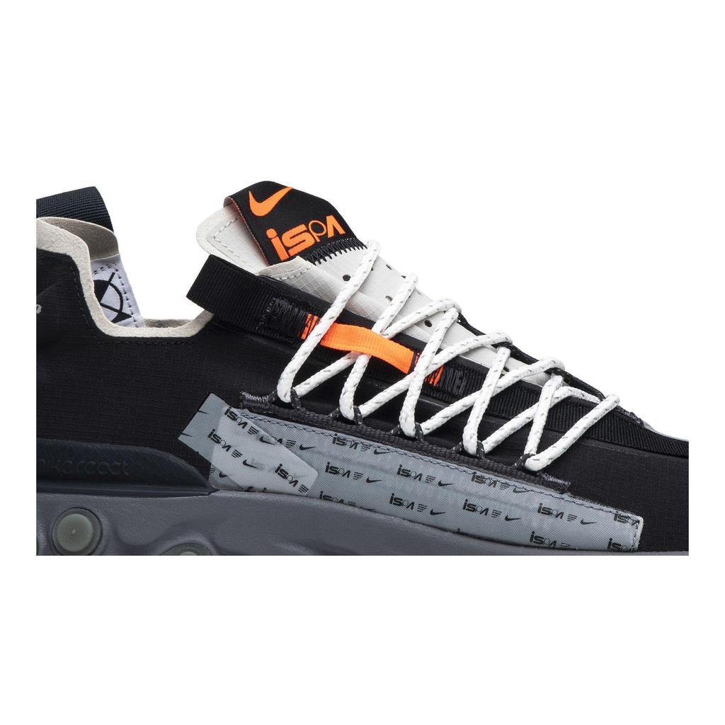 Nike React WR ISPA 'Gunsmoke' (Unisex) Black / Metallic Silver-Gunsmoke Casual Shoes AR8555 001