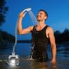 USB Rechargeable Camping Electric Shower Head Portable Handheld Shower Pump  RV