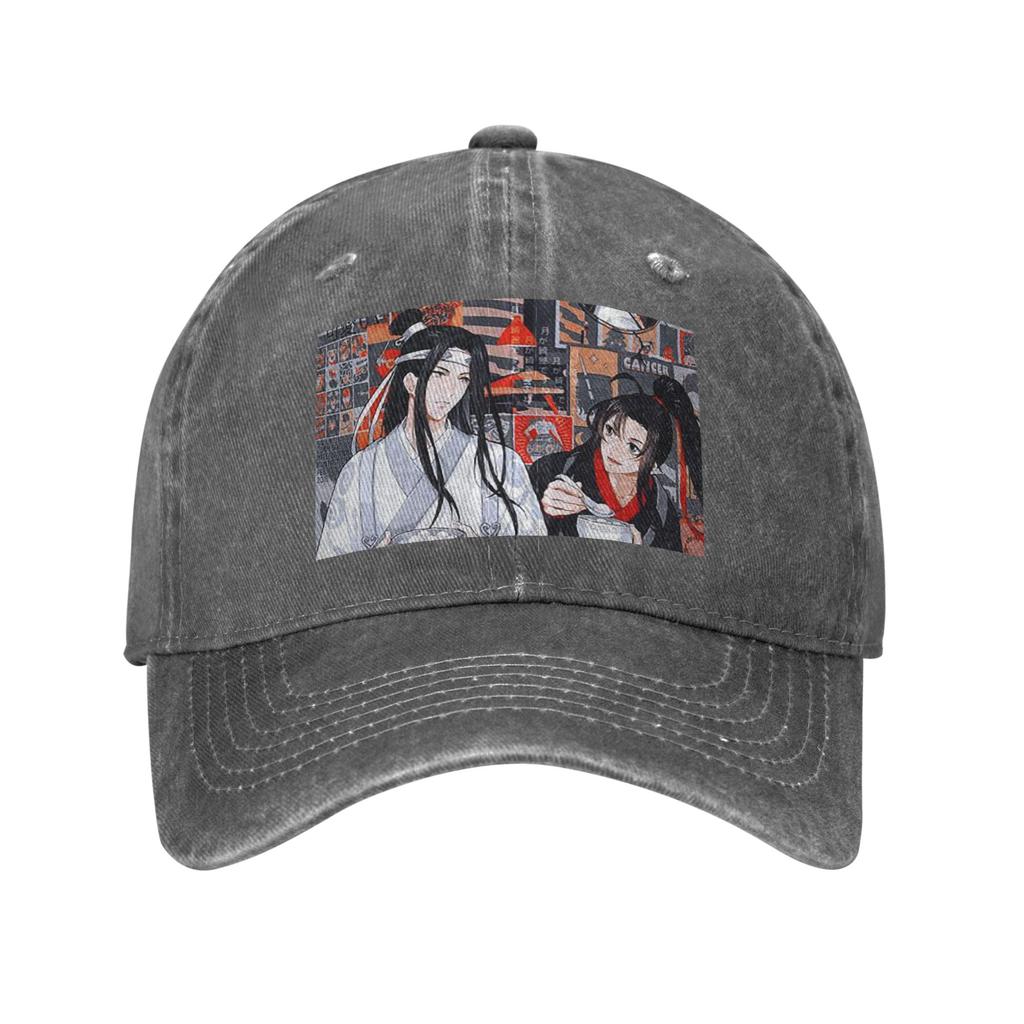 Неукротимый ВанСянь Кролик МоДаоЦзу Ши Бейсболки Snapback Стиранная Джинсовая Кепка Регулируемая Кепка Спортивная Бейсболка Ковбойская Кепка
