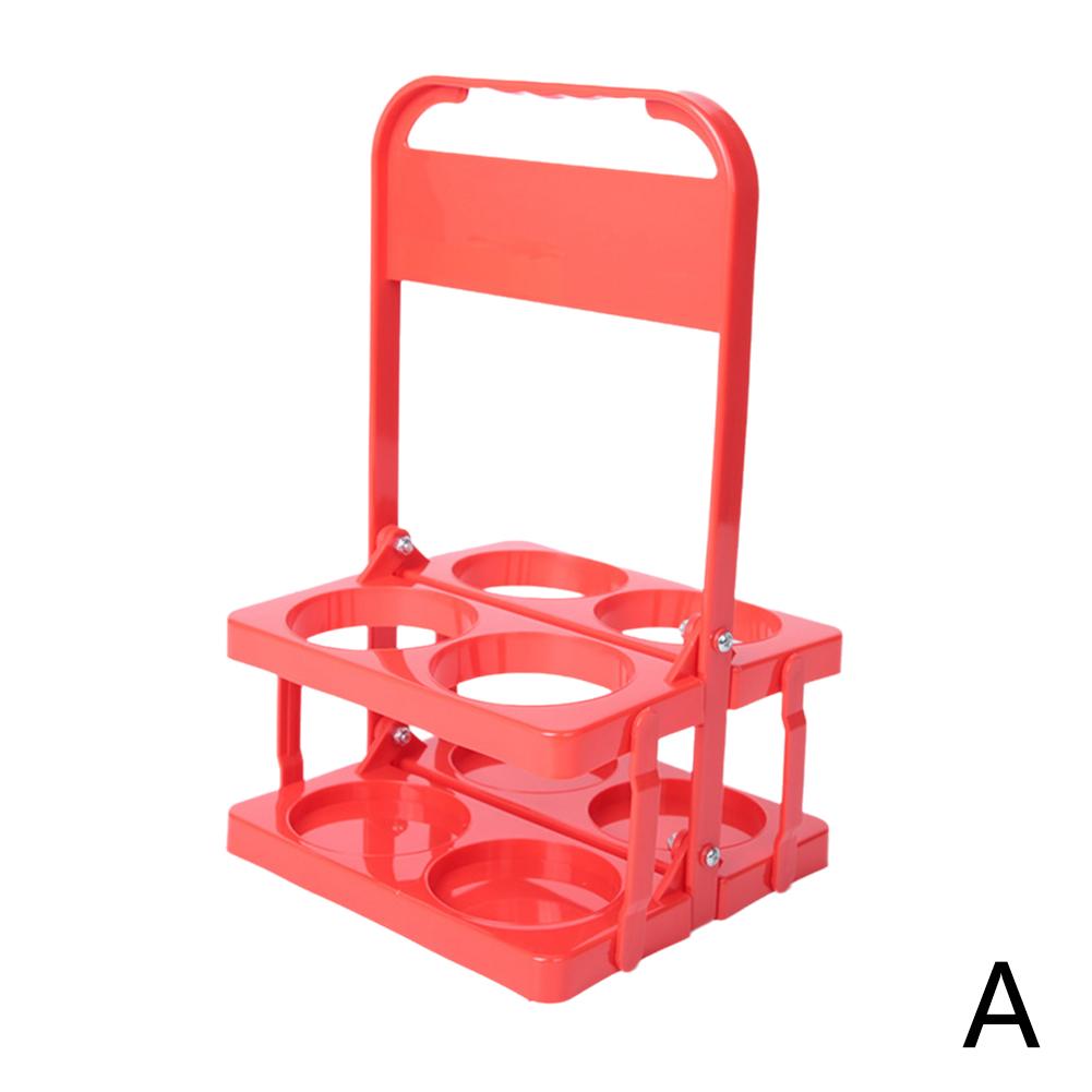 Portable Beer Carrier 4Pack Plastic Reusable Foldable Beer Bottle Holder Picnic BBQ Camping Beer Frame Wine Rack