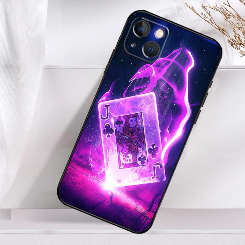 Poker Playing Card Phone Case For iPhone 16 15 14 13 12 11 Pro Max Mini X XR XS Max 7 8 Plus Back Cover