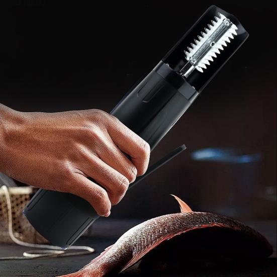 Электрическая чистка рыбы с регулируемой скоростью, электрический удалитель чешуи рыбы, безопасный инструмент для очистки рыбы для кухни и использования на открытом воздухе