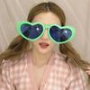 Vintage Masquerade Large Frame Party Props Big Glasses Glow Glasses Shades Peach Heart Glasses