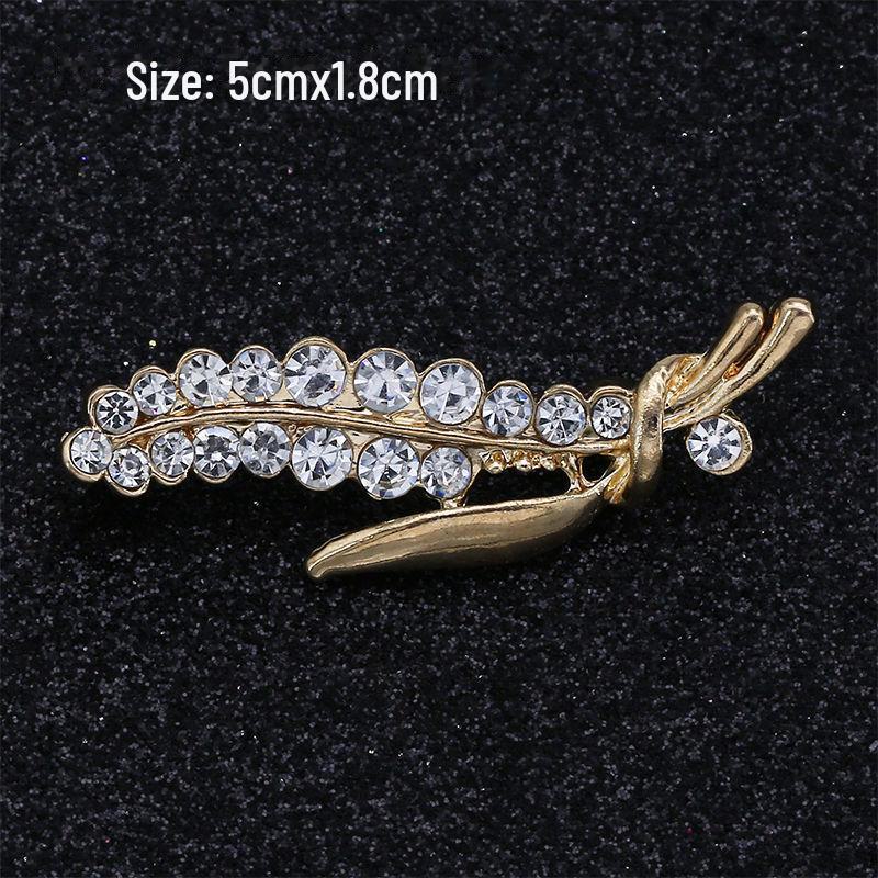 Модная брошь с бантом: Металлические украшения с жемчугом и стразами в виде цветка