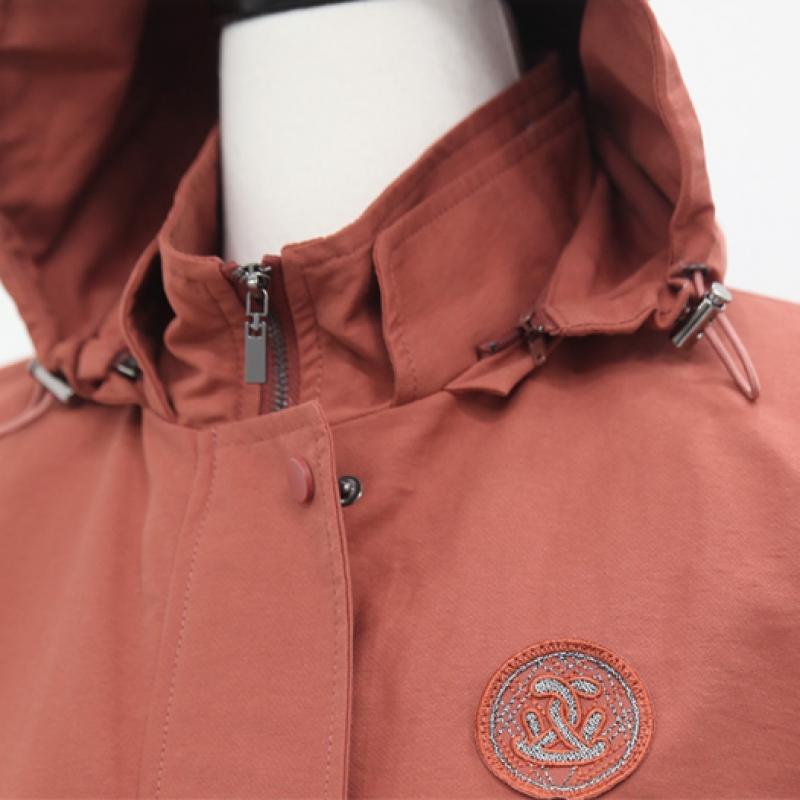 Shiz Madam Modern Double Cover Half Hooded Coat J31725
