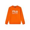 Casual Loose Logo Knit Pullover Long Sleeve Sweatshirt Men Sweatshirt Deep-Orange F51M249215F-OR