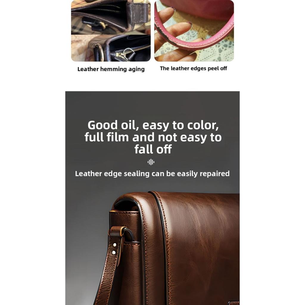 30g Leather Edge Oil - Repair Wear, Peel, and Color Loss - Suitable for Bags, Shoes, Jackets, Sofas, and All Leather Products