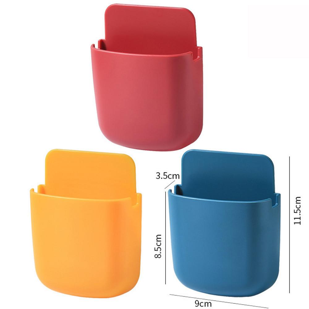 Корпус для настенного монтажа без перфорации Пластиковый держатель для зарядки Новый ящик для хранения пульта дистанционного управления