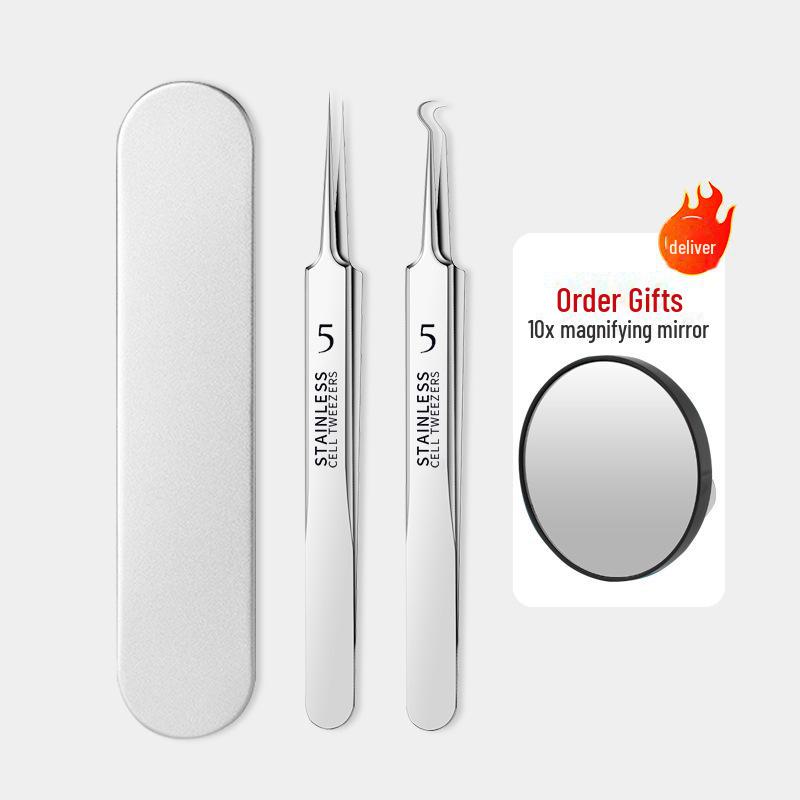 Набор ультратонких игл для лечения акне: Набор пинцетов и инструментов для удаления черных точек