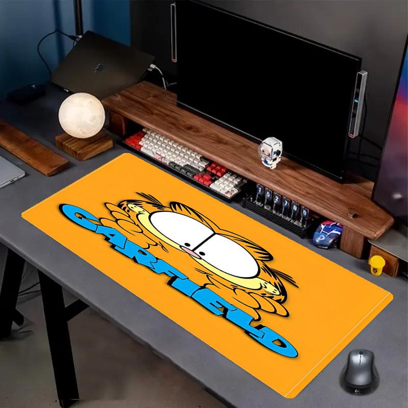 Garfield Print Mouse Pad, Anti‑Slip Desktop keyboard Mat, for PC Laptop Gaming Working Daily Use, Cool Festival Surprise Gift