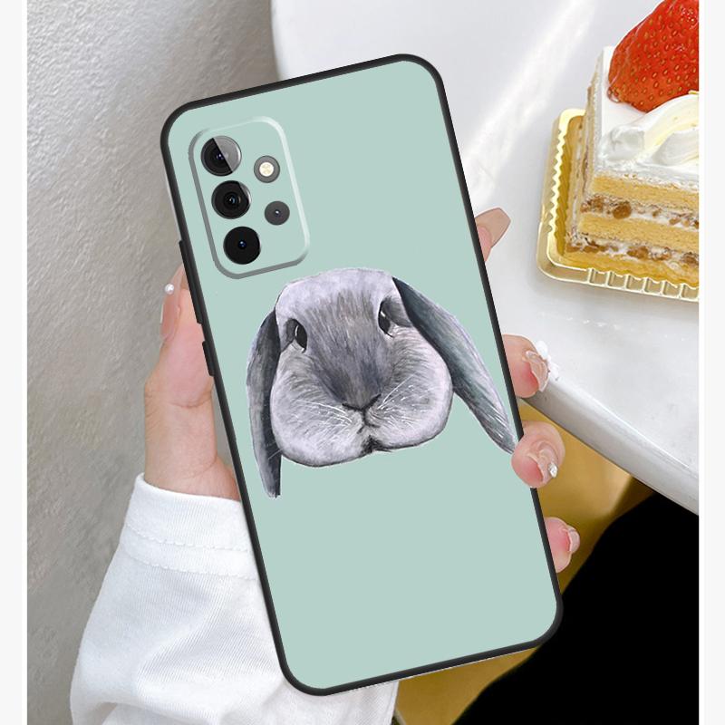 Милый чехол-кролик для Samsung Galaxy A15 A25 A35 A55 A51 A71 A12 A32 A52 A13 A33 A53 A14 A34 A54