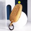 Suede Leather Car Key Case Cover Holder Smart Key Bag For Hyundai Sonata Ioniq 5 Nexo Nx4 Tucson  Sonata  Grandeur Santa