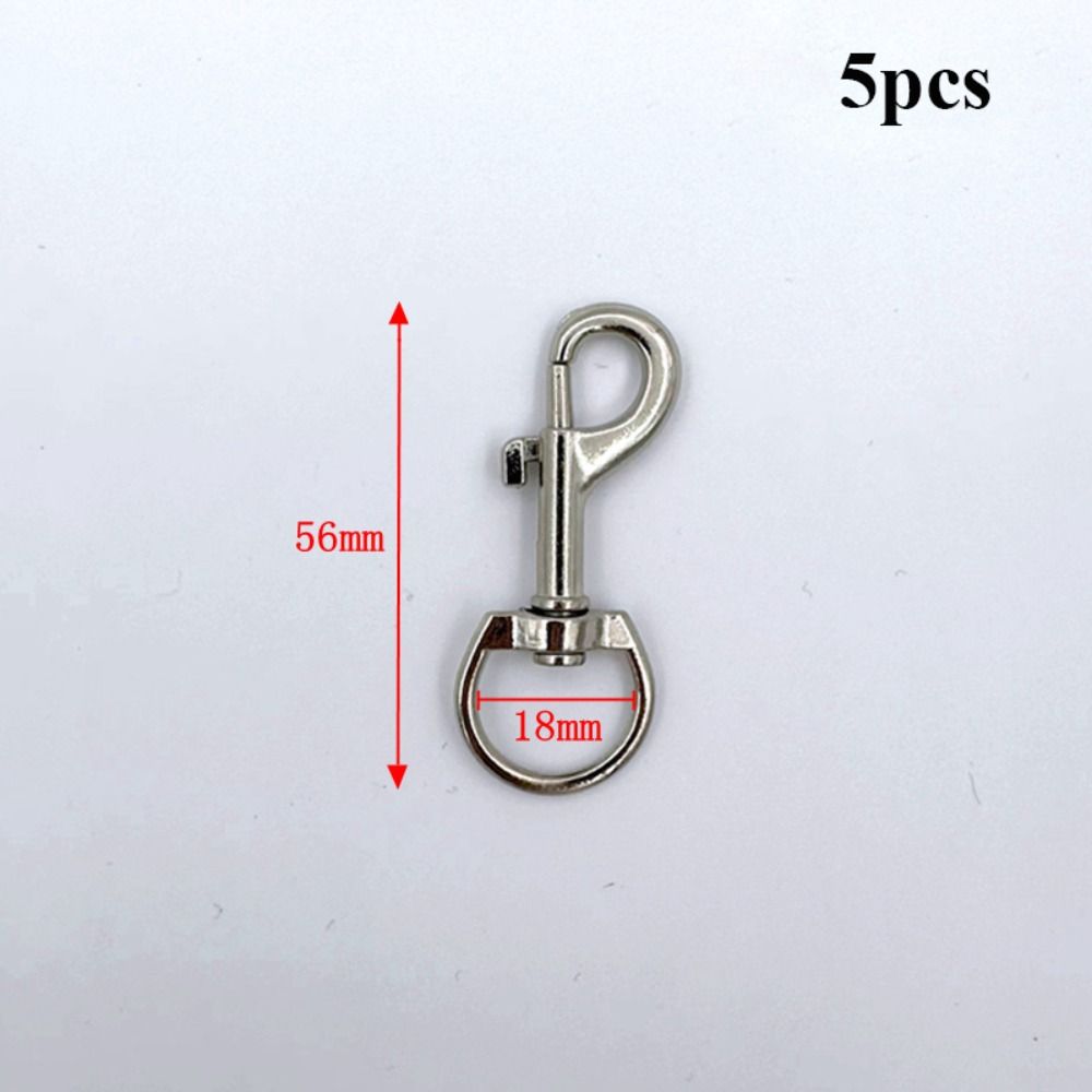 5pcs Leather Strap Belt Keychain Traction Buckles Trigger Clips Luggage Hardware Accessories