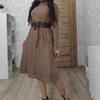 NEW Autumn Winter Covering Belly Dress Middle Aged Elderly Mother Retro Long Knitted Sweater Dresses Vestidos