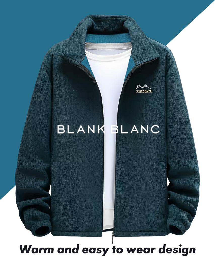 Fleece Cold Stand For Fleece Everyday Room Work Work Long Street Sports Student Casual Black [Blank Blanc] Jacket, Blouson, Outerwear, Protection,