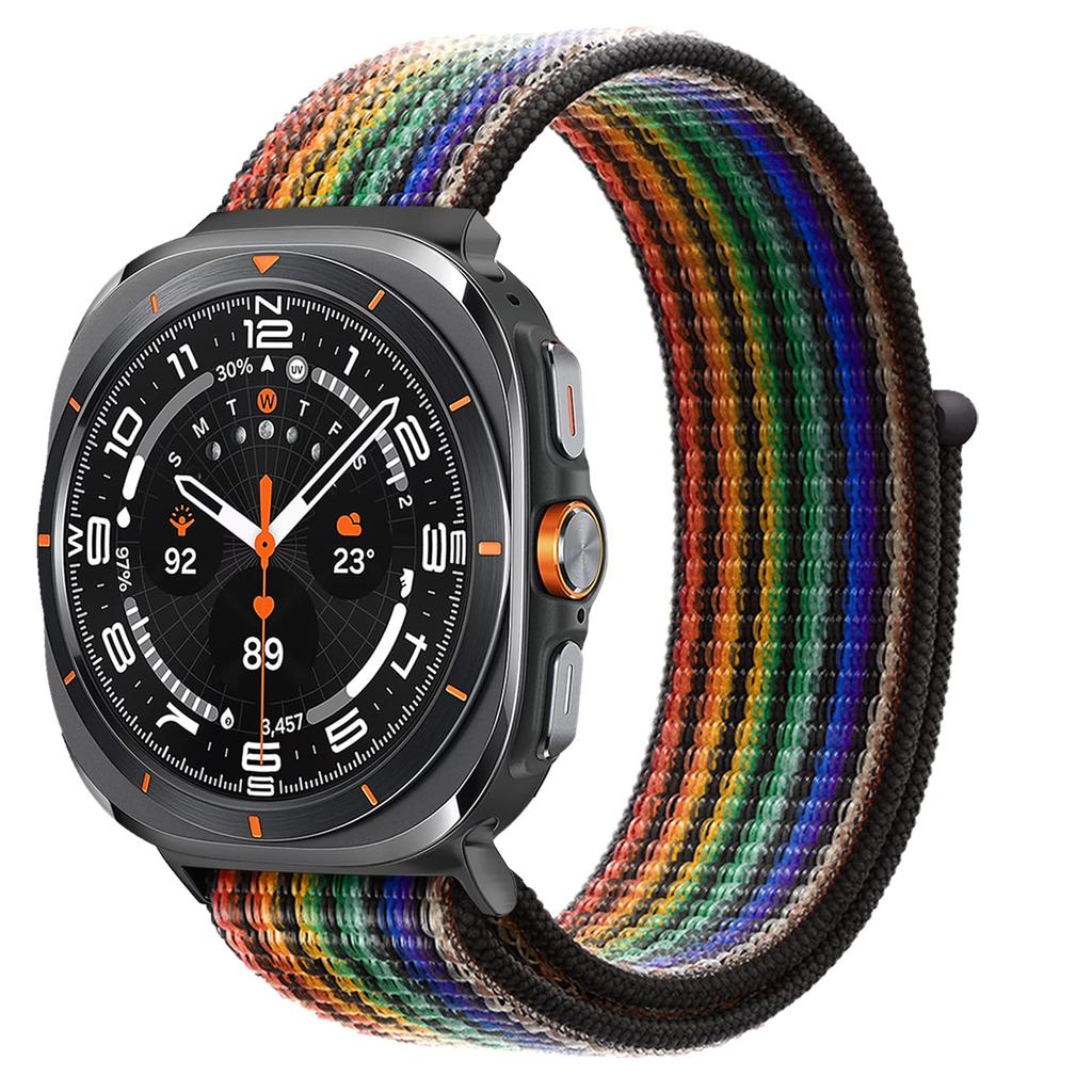 Ремешок для Samsung Galaxy Watch 7 Ultra Ремешок 47 мм умные часы Аксессуары Спортивный нейлоновый петлевой браслет Galaxy watch 2026 Ultra 47 мм