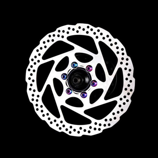 12 шт. Прочные болты ротора тормоза велосипеда T25 M5x10 мм из легированной стали, разноцветные винты для диска для дорожного горного велосипеда