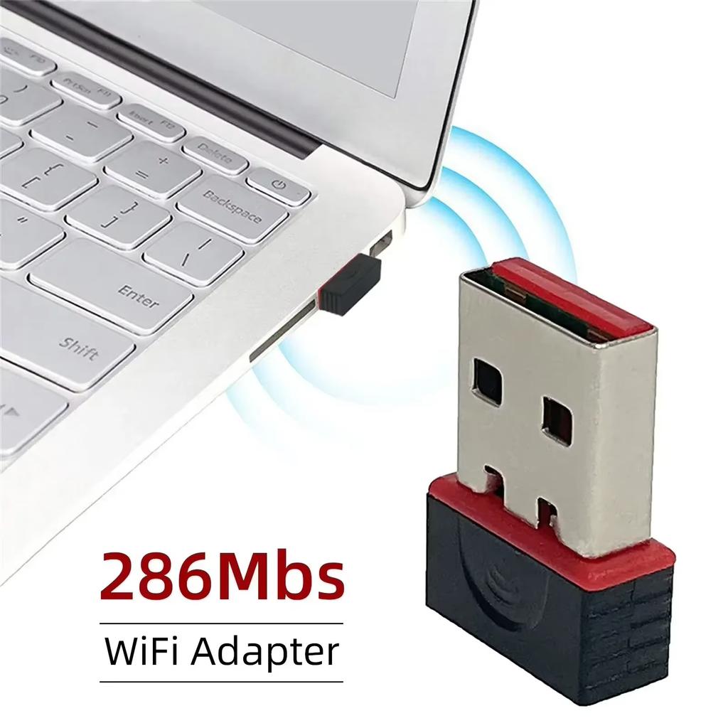 Мини WiFi 6 Адаптер для приема сетевого сигнала без драйверов USB Wi-Fi адаптер Plug and Play 2.4G Сетевая карта для ПК Настольного компьютера