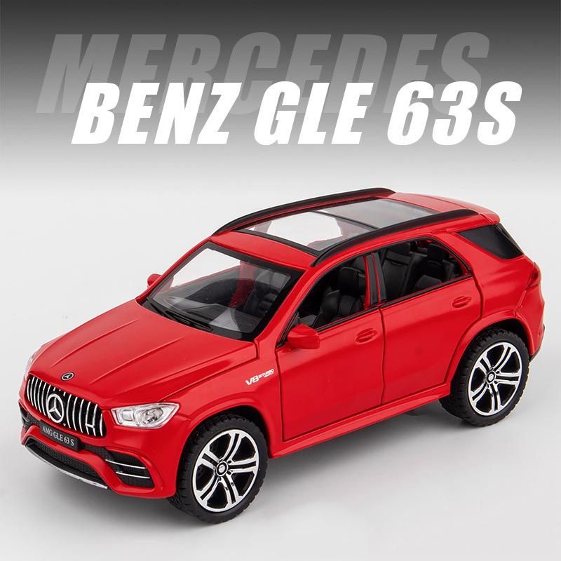 1/32 масштаб Benz AMG GLE 63S внедорожник игрушечный автомобиль, литая под давлением модель автомобиля с откидной спинкой со светом и звуком игрушечный транспорт для детей и мальчиков