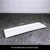 Japanese Style 14.5-inch White Ceramic Rectangular Serving Platter