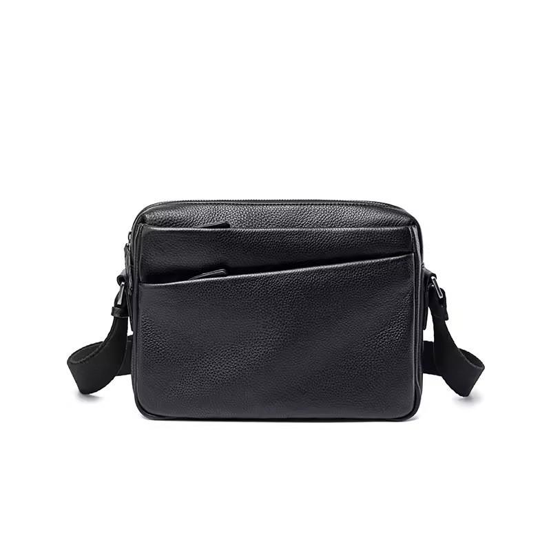 Leather Men's Crossbody Bag Casual Commuting Shoulder New Fashionable Top Layer