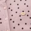 UNIFREE Korean Style Polka Dot Jacquard Knitted Cardigan