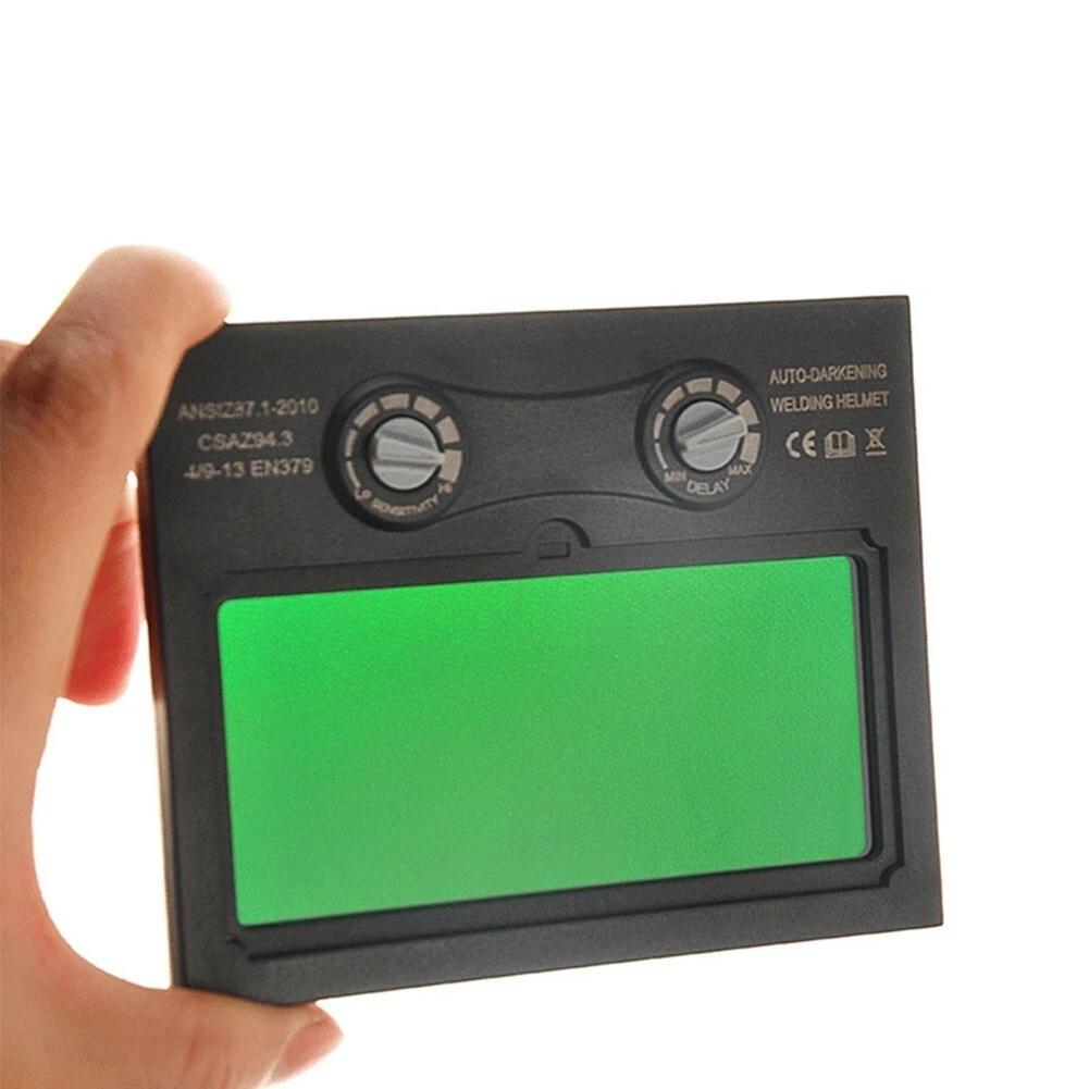 Solar Powered Automatic Darkening Welding Helmet with Replaceable Lens