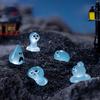 8 шт./компл. фигурка водяного духа, светящаяся мини-украшение водяного эльфа, миниатюрная мультяшная статуэтка в виде капли воды, игрушка-микропейзаж