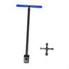 Water Meter Key,Plumbing Tool Professional Household Steel Shut Off Tool,4 Ways Multi Functional