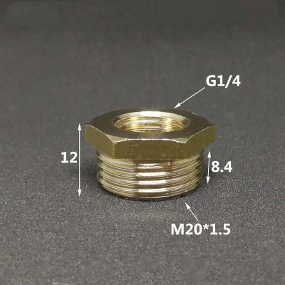 Латунный переходник-втулка 1/4" 1/2" BSP M10/14/16/20 Трубный фитинг Соединитель Адаптер Для манометра