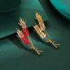 Ladies' Wheat Ear Brooch A High-end Light Luxury Exquisite and Fashionable High-end Suit Coat Brooch Accessory