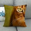 Модные кошки и милые домашние животные Чехлы на подушки из короткого плюша с цифровой печатью для автомобильного дивана офисной подушки домашние товары