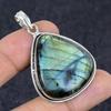 Labradorite Gemstone Handmade 925 Sterling Silver Jewelry Pendant 1.97" g2W13