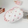 Women Cosmetic Bag Korean Cherry Print Makeup Bag Travel Toiletry Bag Sundry Storage Organzier Handbag for Girls