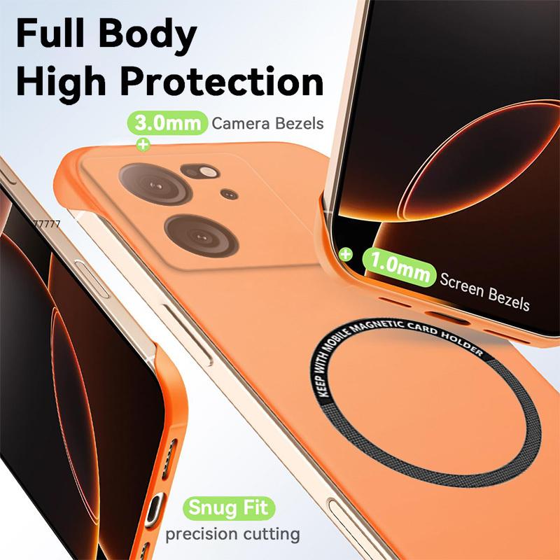 Ультратонкий Матовый Безрамочный Магнитный Чехол Для Xiaomi 15T 15TPRO 14T 14TPro 13T Pro 12S 12X 13Lite Тонкий Жесткий Чехол Защита от Царапин