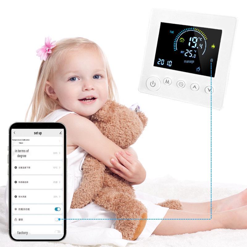 Умный WiFi ЖК-термостат для подогрева пола для электрических и водяных систем