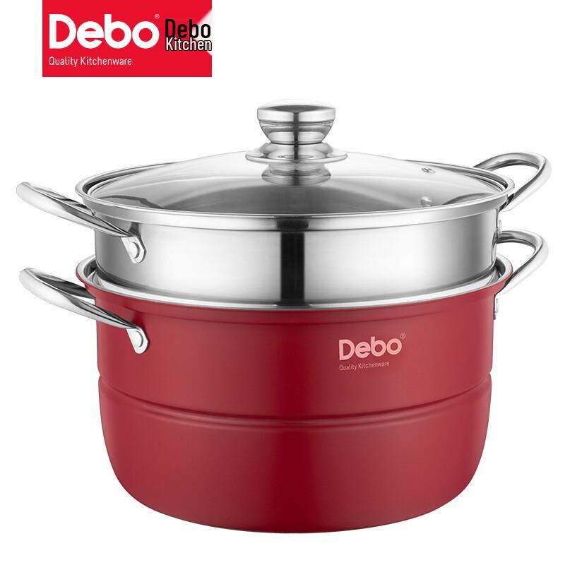 Пароварка Debo Bolton 28 см, двухъярусная, из нержавеющей стали 304