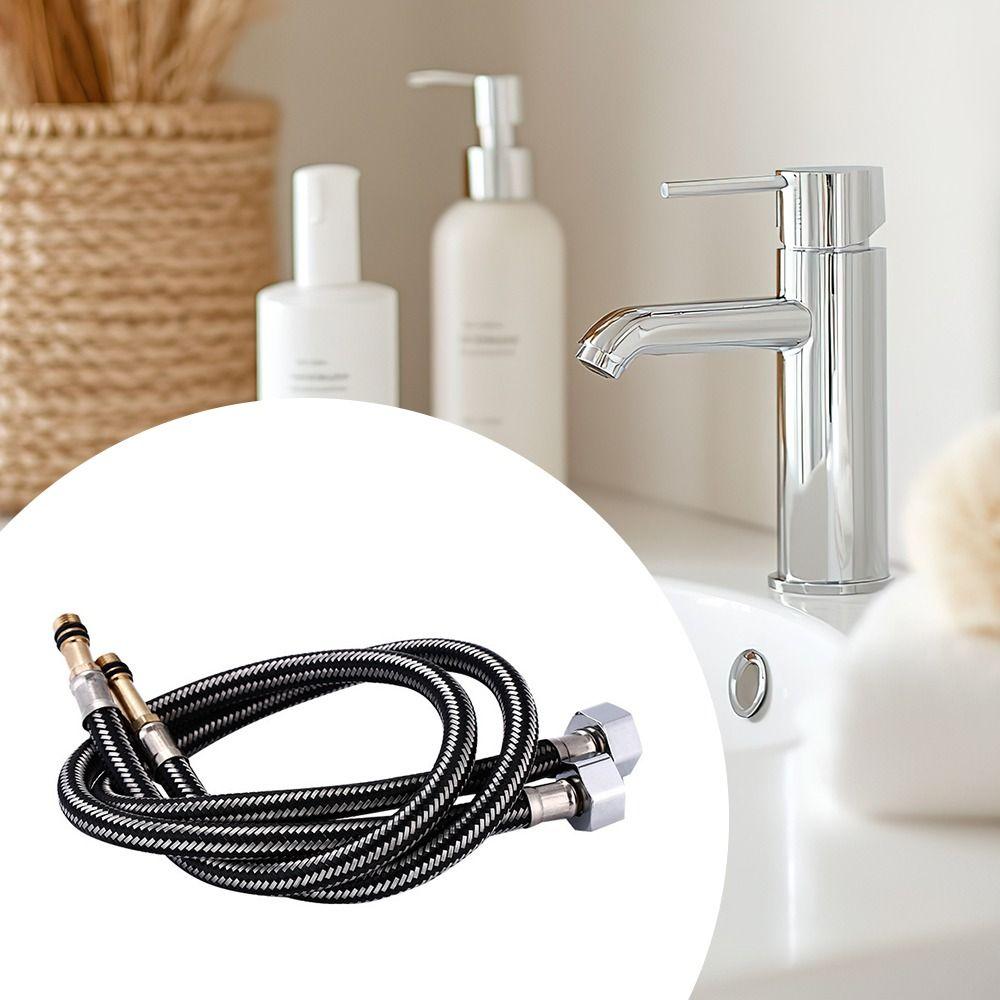 G1/2'' Нейлоновый плетеный шланг для сантехнических труб Термостойкий шланг из нержавеющей стали для крана для раковины Шланг для труб для раковины Взрывозащищенный Гибкий