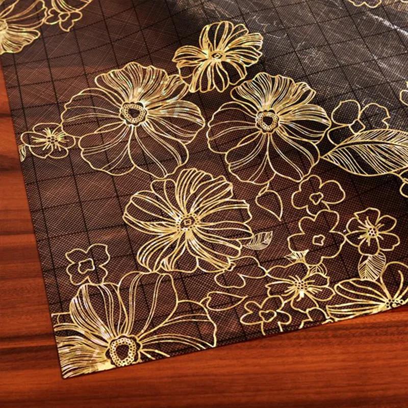 Transparent Printed Table Cloth Waterproof Anti-scald Oil-proof Coffee Table Tablecloth Various Sizes