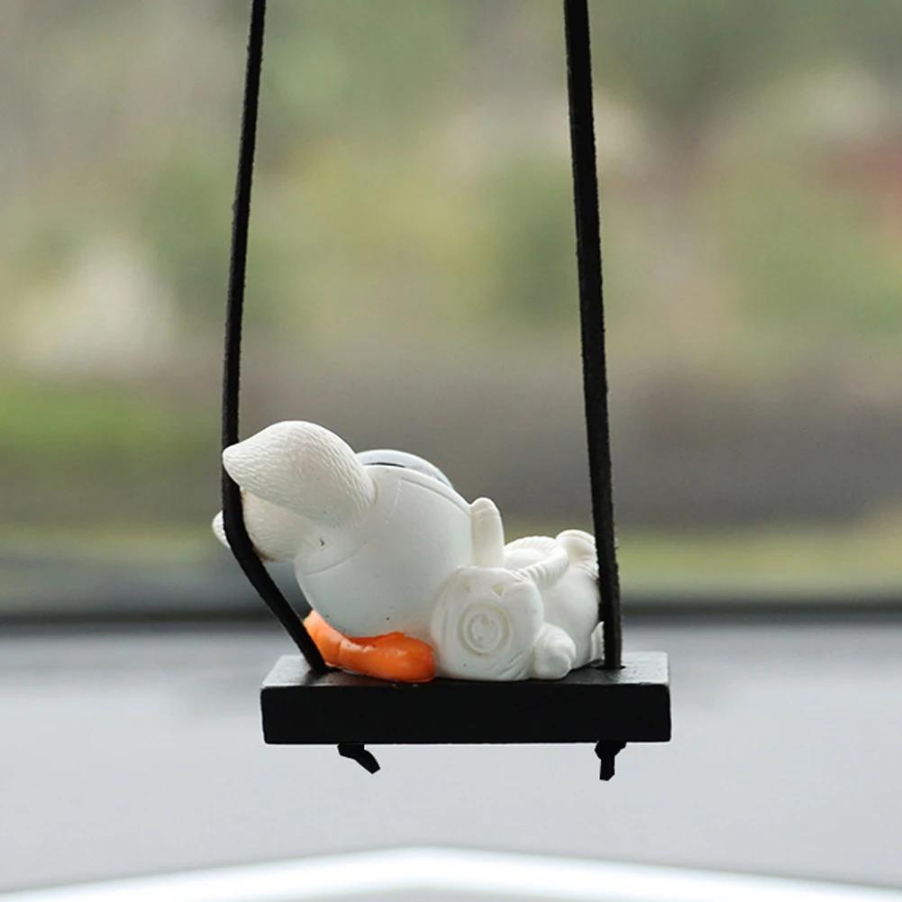 Автомобильные качели подвеска астронавт зеркало заднего вида подвесные украшения качели астронавт подвеска автомобильные украшения аксессуары